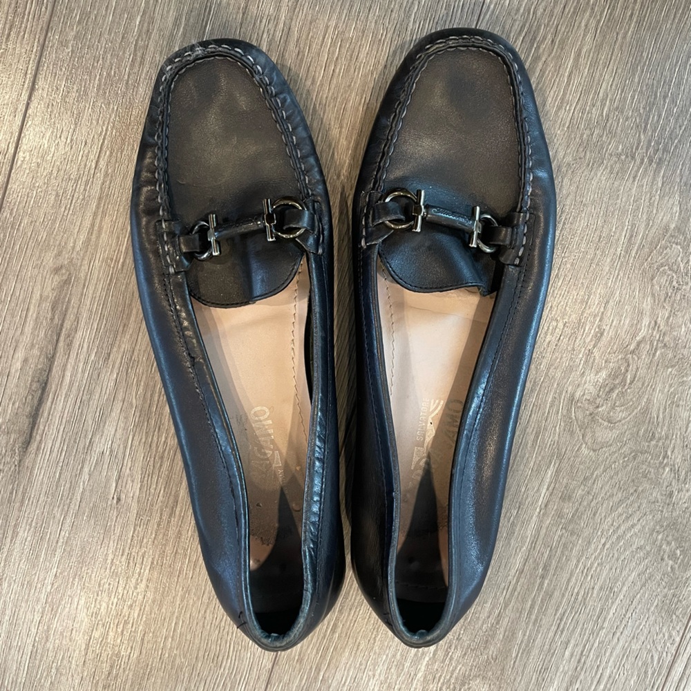 Ferragamo leather loafers